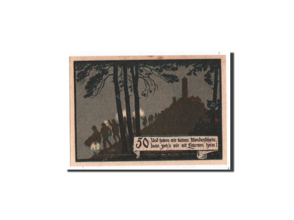 Banknot, Niemcy, Jena Stadt, 50 Pfennig, tour 5, 1921, Undated, UNC(65-70)