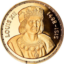 França, Medal, Les Rois de France, Louis XII, História, MS(63), Vermeil