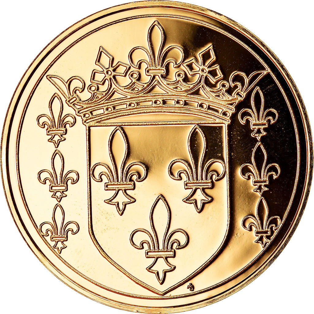 França, Medal, Les Rois de France, Louis XII, História, MS(63), Vermeil