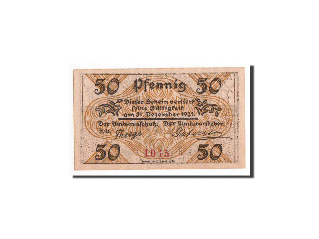 Biljet, Duitsland, Klein-Nordende-Lieth, 50 Pfennig, ferme 2, O.D, Undated