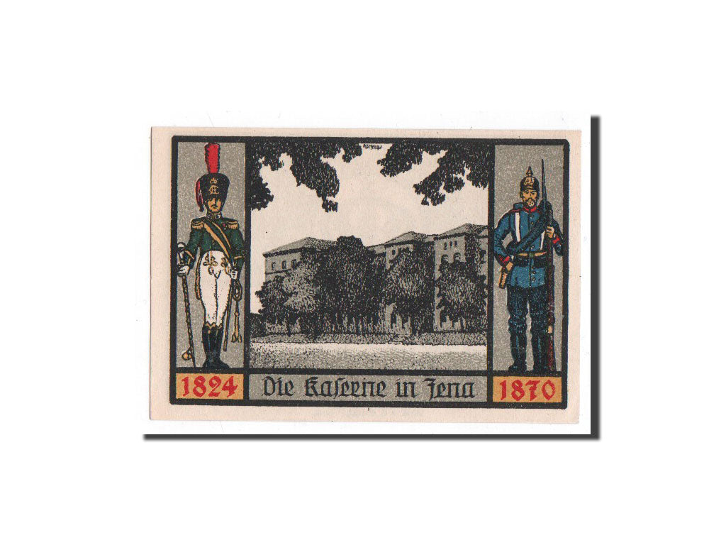 Banknote, Germany, Jena Stadt, 1 Mark, Monument, 1921, 1921-08-20, UNC(65-70)