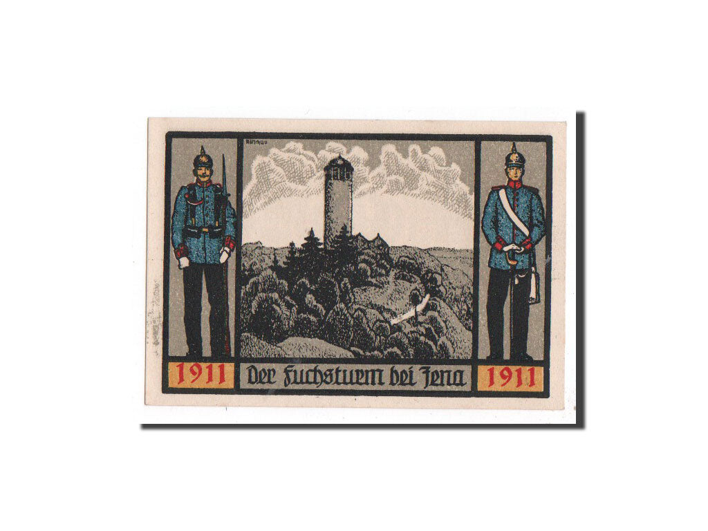 Banknote, Germany, Jena Stadt, 1 Mark, tour, 1921, 1921-08-20, UNC(65-70)