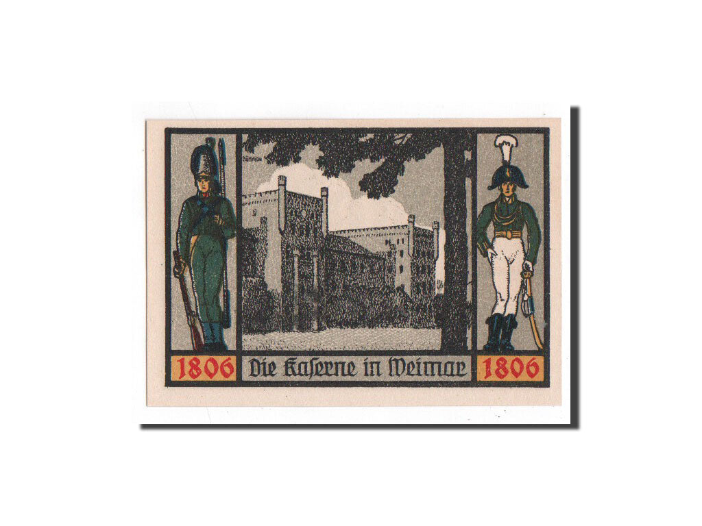 Biljet, Duitsland, Jena Stadt, 1 Mark, château, 1921, 1921-08-20, NIEUW