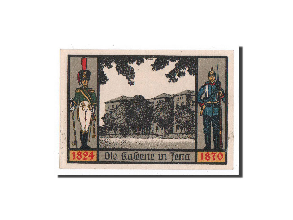 Banknote, Germany, Jena Stadt, 1 Mark, batiment 2, 1921, 1921-08-20, UNC(65-70)