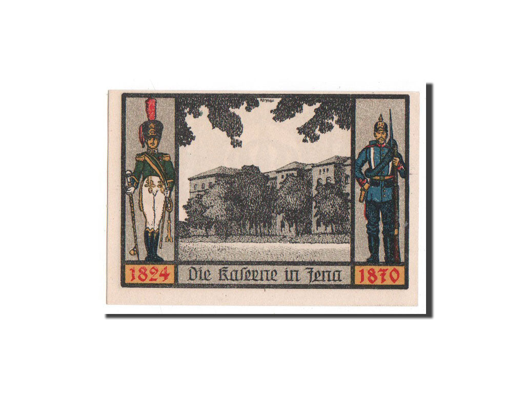 Banknote, Germany, Jena Stadt, 1 Mark, batiment 3, 1921, 1921-08-20, UNC(65-70)