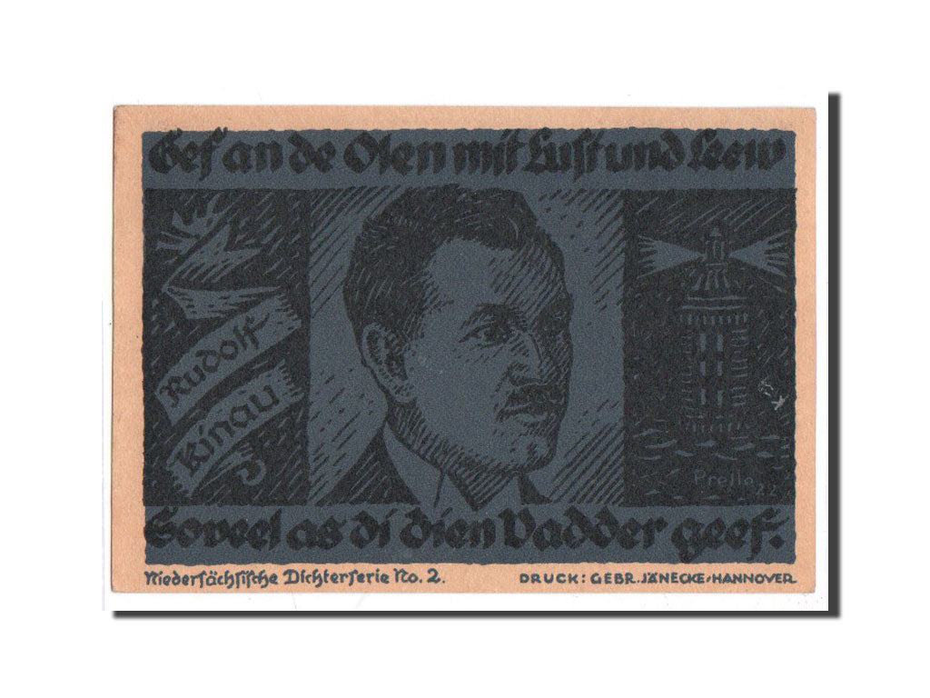 Banconote, Germania, Hannover, 10 Mark, personnage, 1922, 1922-02-01, FDS