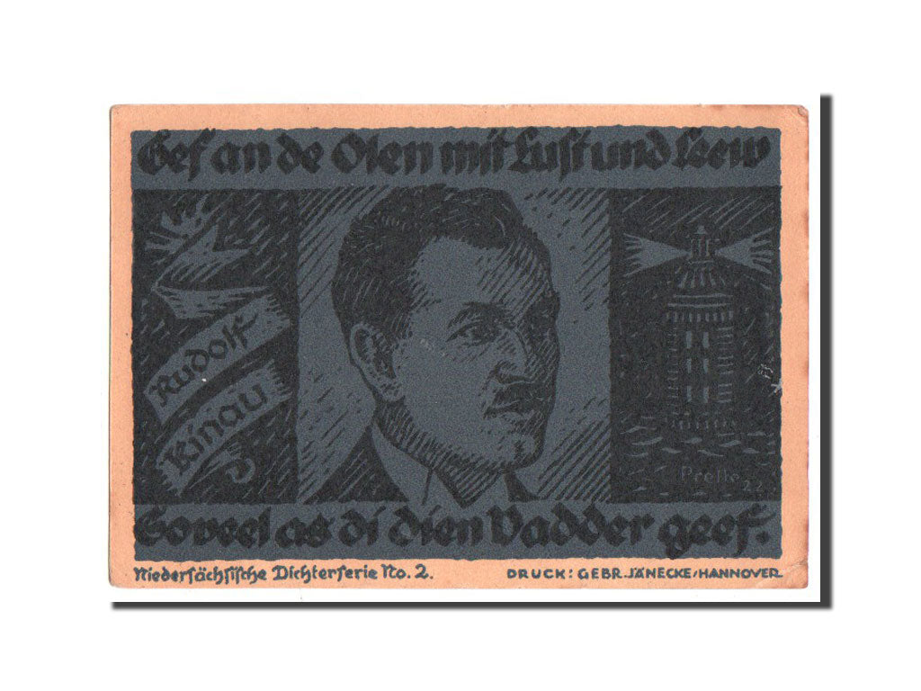 Banconote, Germania, Hannover, 10 Mark, personnage 1, 1922, 1922-02-01, FDS