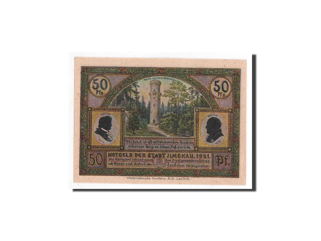 Banknote, Germany, Llmenau, 50 Pfennig, tour 1, 1921, Undated, UNC(65-70)