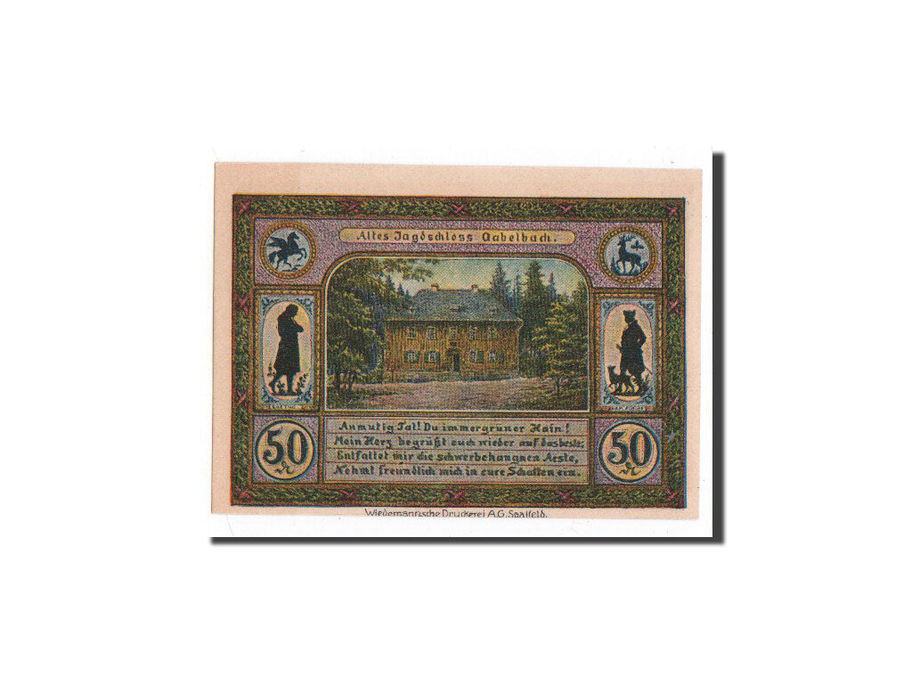 Banknote, Germany, Llmenau, 50 Pfennig, tour 4, 1921, Undated, UNC(65-70)