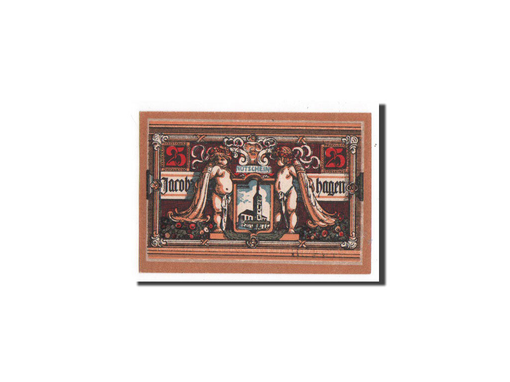Banknote, Germany, Jacobshagen, 25 Pfennig, ange, 1920, Undated, UNC(65-70)