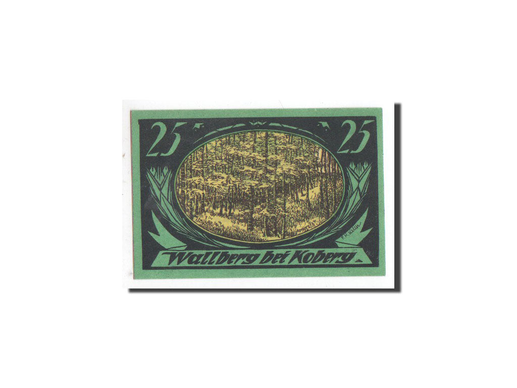 Banknote, Germany, Koberg, 25 Pfennig, paysage, O.D, Undated, UNC(65-70)
