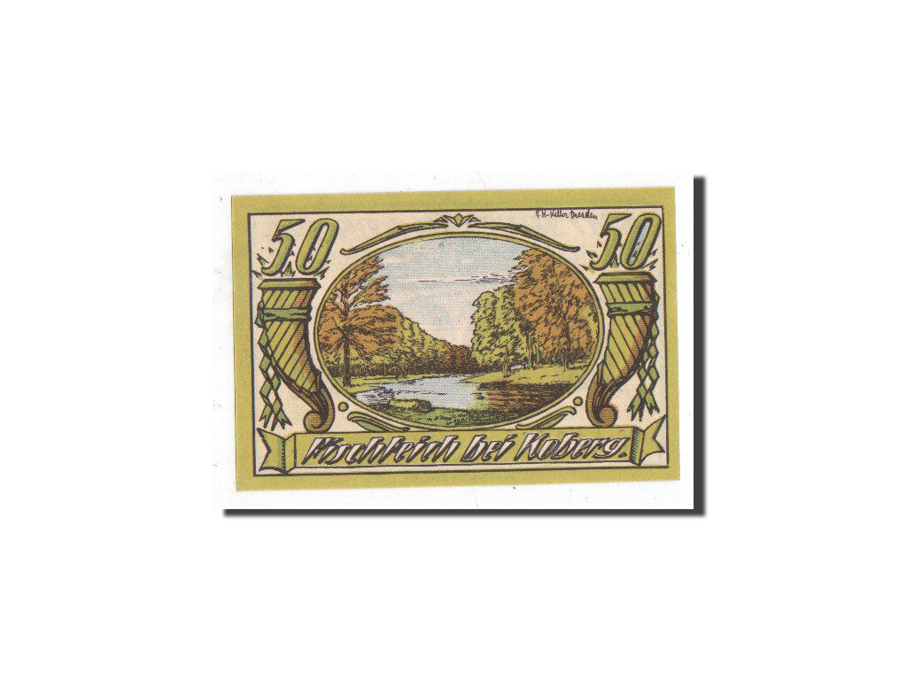 Banknote, Germany, Koberg, 50 Pfennig, paysage, O.D, Undated, UNC(65-70)