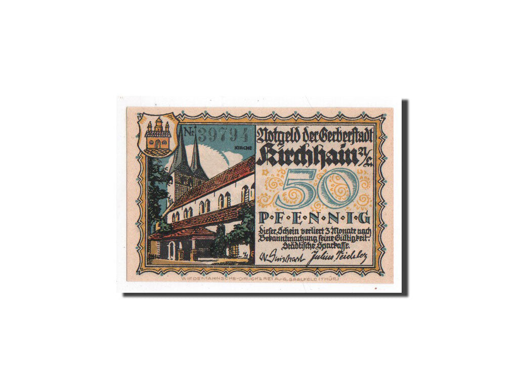 Banknote, Germany, 50 Pfennig, métier, 1921, 1921-08-01, UNC(65-70), Mehl:701.1