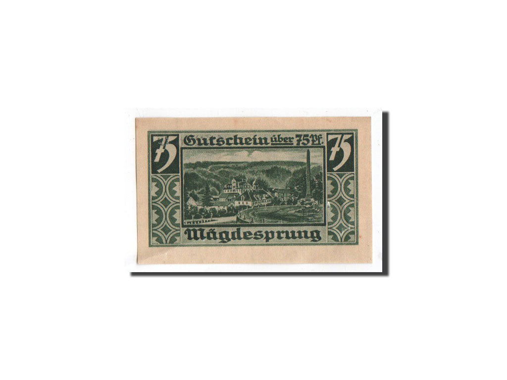 Banknote, Germany, Harzgerode, 75 Pfennig, paysage, 1921, 1921-07-07