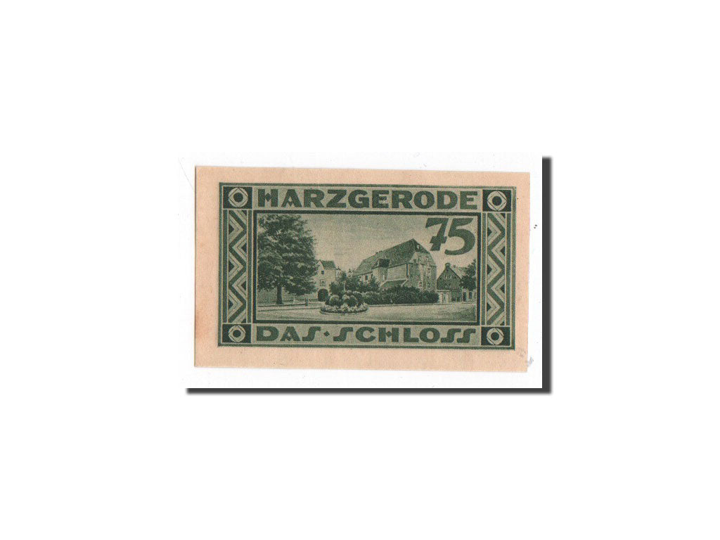 Banknote, Germany, Harzgerode, 75 Pfennig, paysage, 1921, 1921-07-07