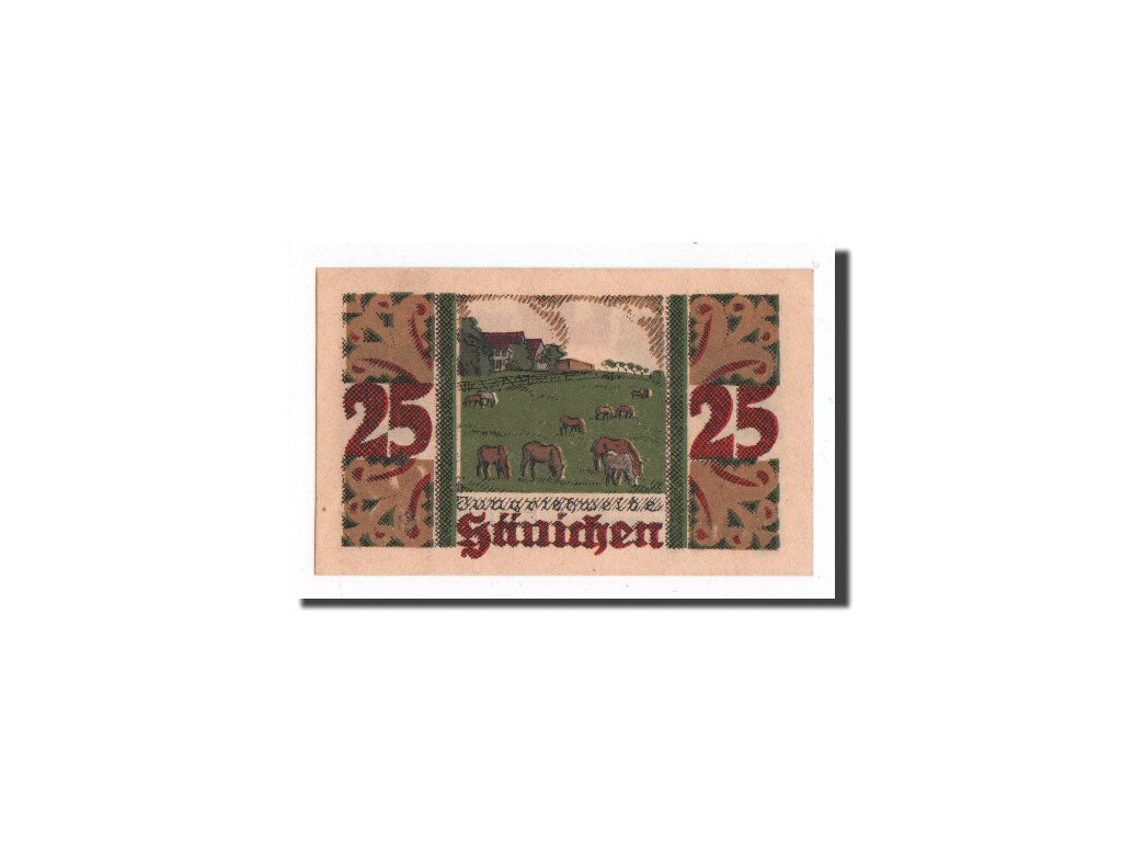 Banknote, Germany, Harzgerode, 25 Pfennig, paysage, 1921, 1921-07-07