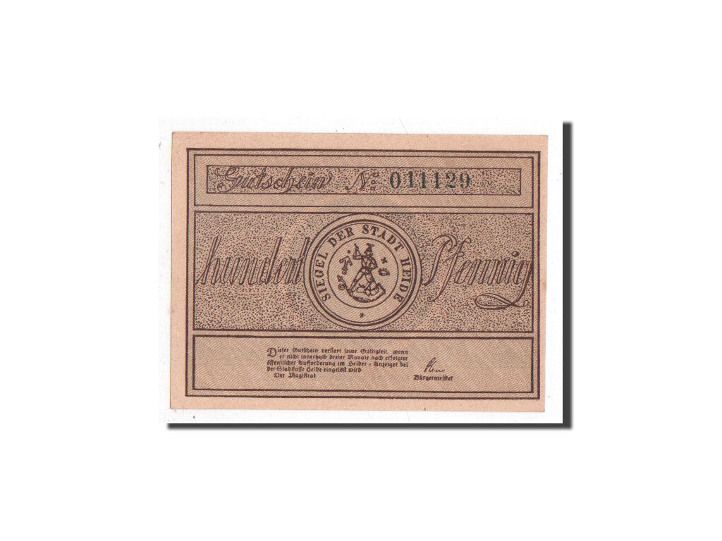 Banknote, Germany, Heide, 1 Mark, personnage, O.D, Undated, UNC(65-70)
