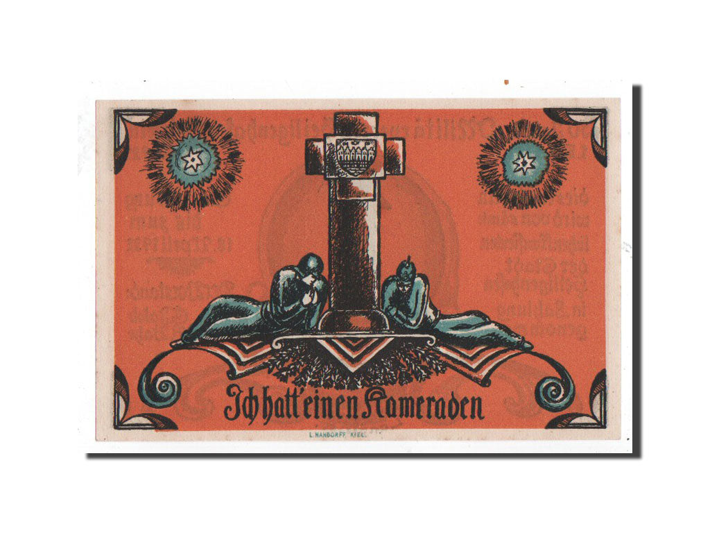 Banknote, Germany, Heiligenhafen, 1 Mark, Monument, 1922, 1922-03-01