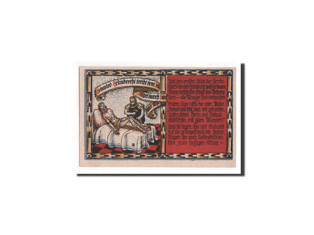 Banknote, Germany, Helmarshausen, 1 Mark, mort, 1921, 1921-05-15, UNC(65-70)