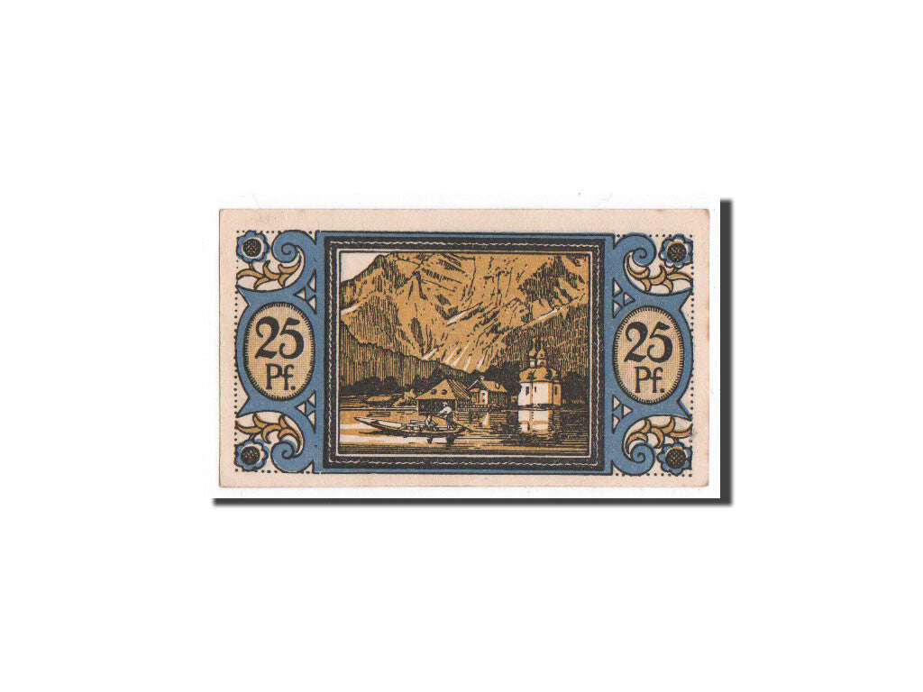 Banknote, Germany, Königssee, 25 Pfennig, paysage, 1921, 1921-03-26