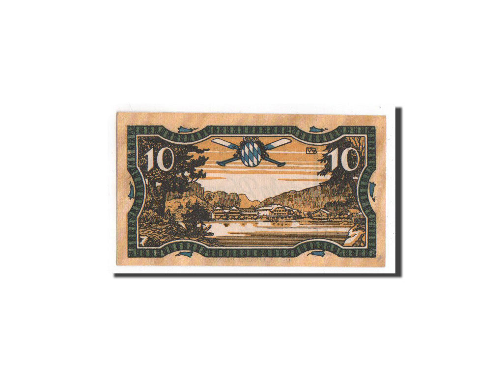 Banknote, Germany, Königssee, 10 Pfennig, paysage, 1921, 1921-03-26