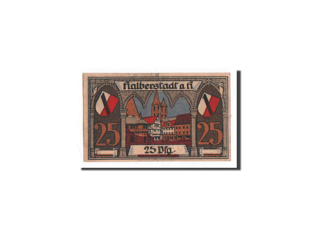 Banknote, Germany, Halberstadt, 25 Pfennig, Ville, 1920, 1920-11-02, UNC(65-70)