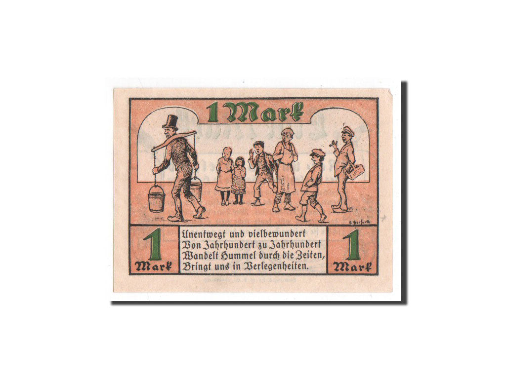 Billet, Allemagne, Hamburg, 1 Mark, zoo, O.D, Undated, NEUF, Mehl:563.1a