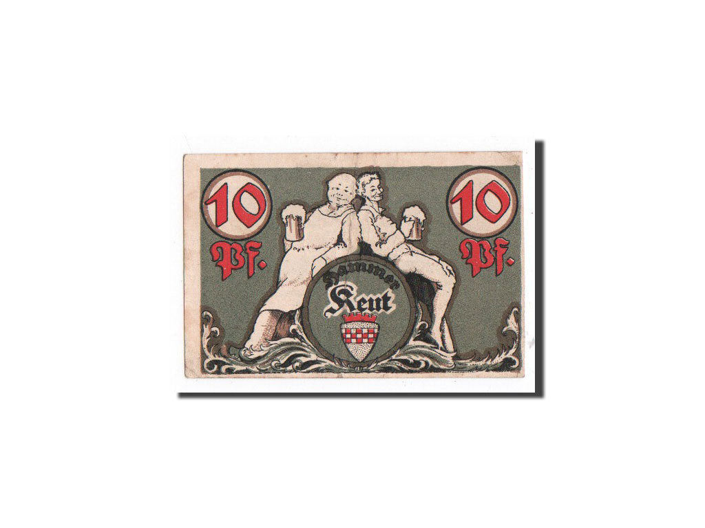 Banknote, Germany, Hamm, 10 Pfennig, vert clair, 1921, 1921-10-01, UNC(65-70)