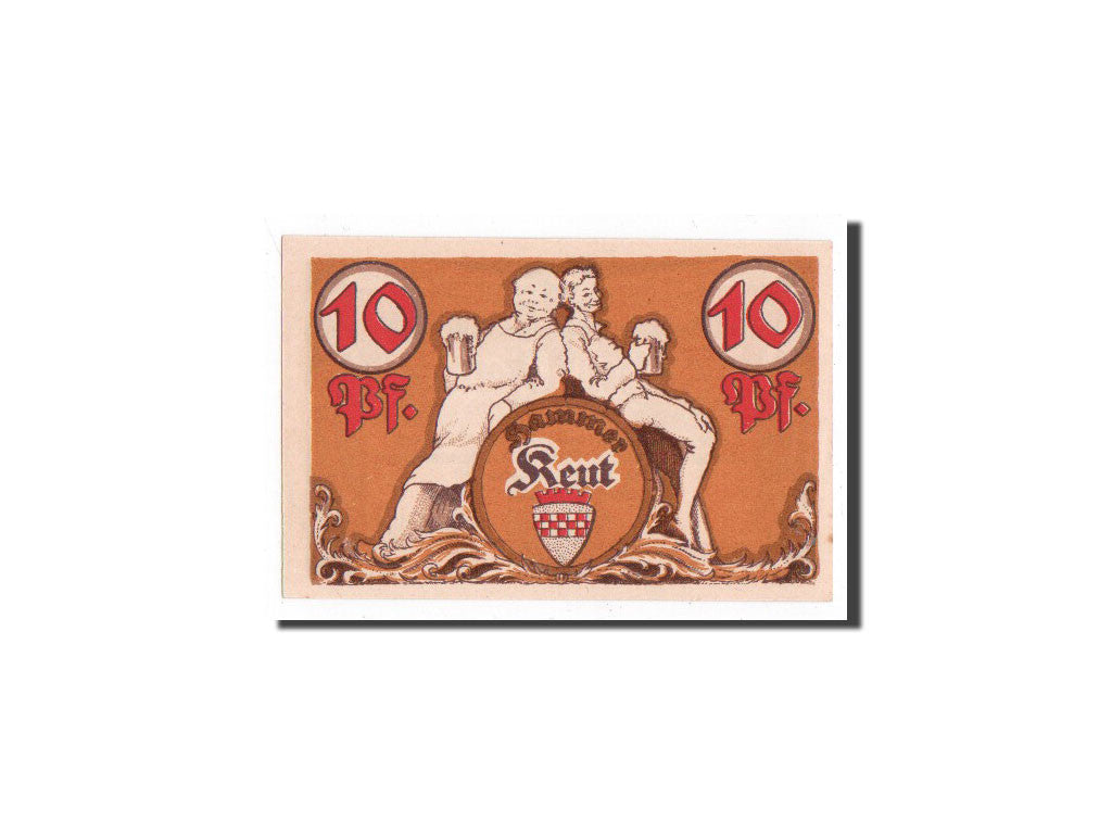 Banknote, Germany, Hamm, 10 Pfennig, jaune, 1921, 1921-10-01, UNC(65-70)