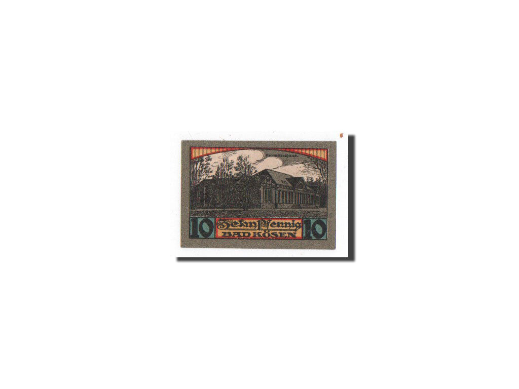 Banknote, Germany, Kösen, Bad, 10 Pfennig, maison 2, 1921, 1921-06-01