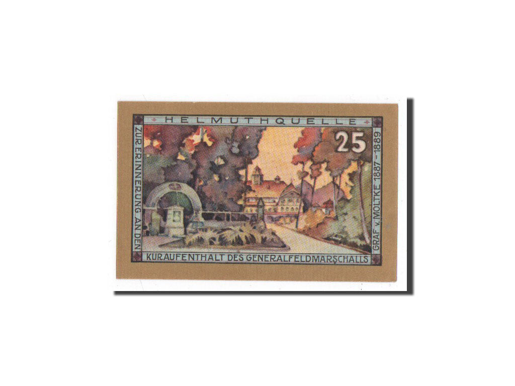 Banknote, Germany, Kudowa, 25 Pfennig, paysage, O.D, Undated, UNC(65-70)
