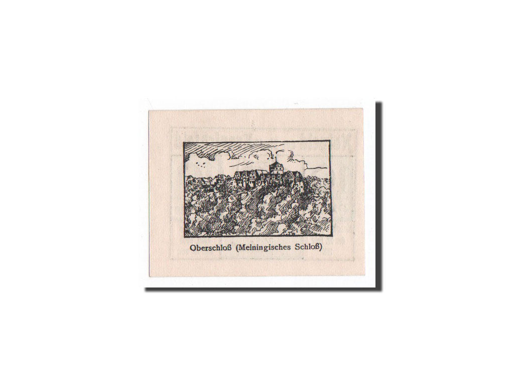 Banknote, Germany, Kranichfeld, 10 Pfennig, paysage, 1921, 1921-02-22