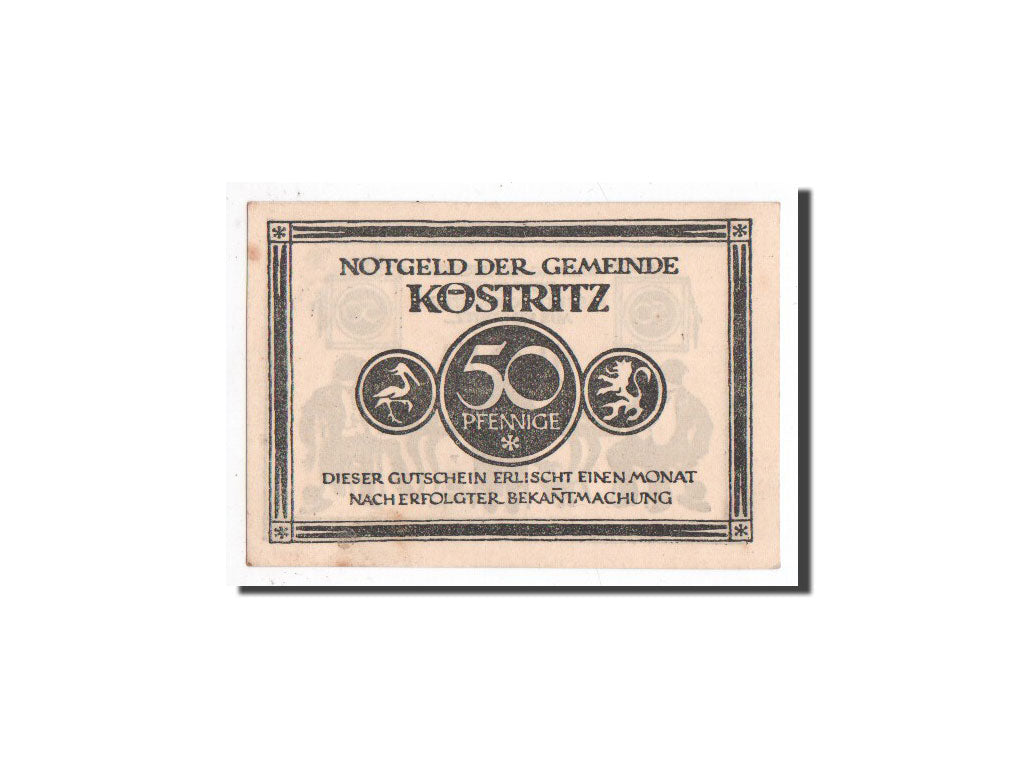 Banknote, Germany, Köstritz, 50 Pfennig, personnage, O.D, Undated, UNC(65-70)