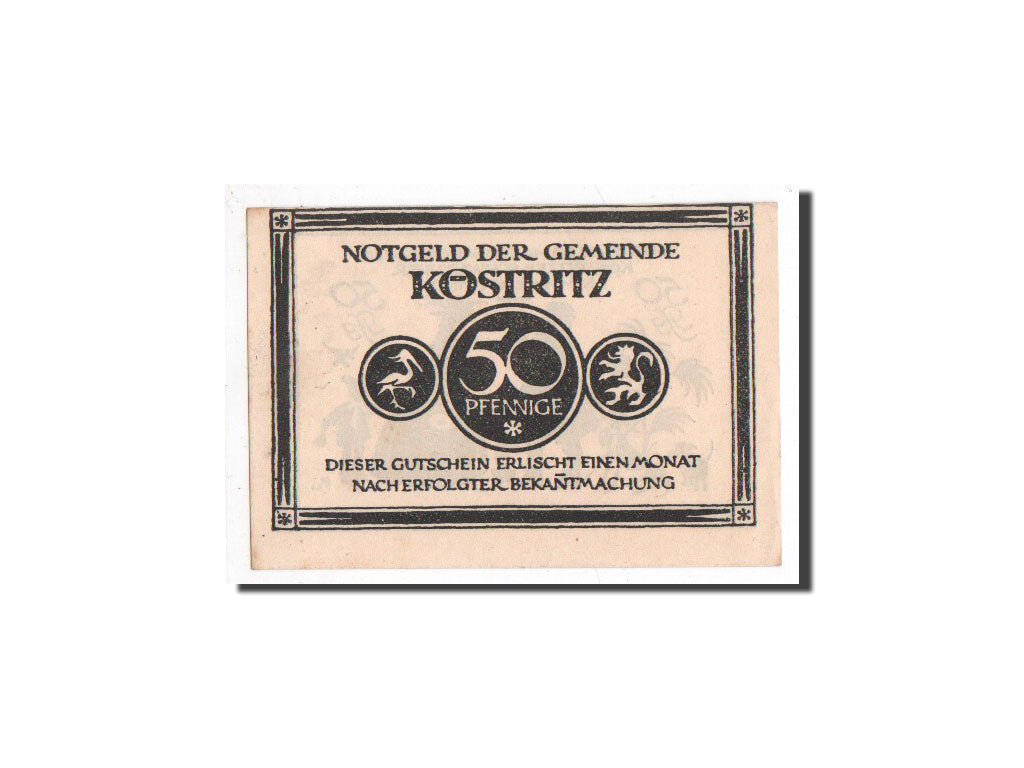 Banknote, Germany, Köstritz, 50 Pfennig, personnage 1, O.D, Undated