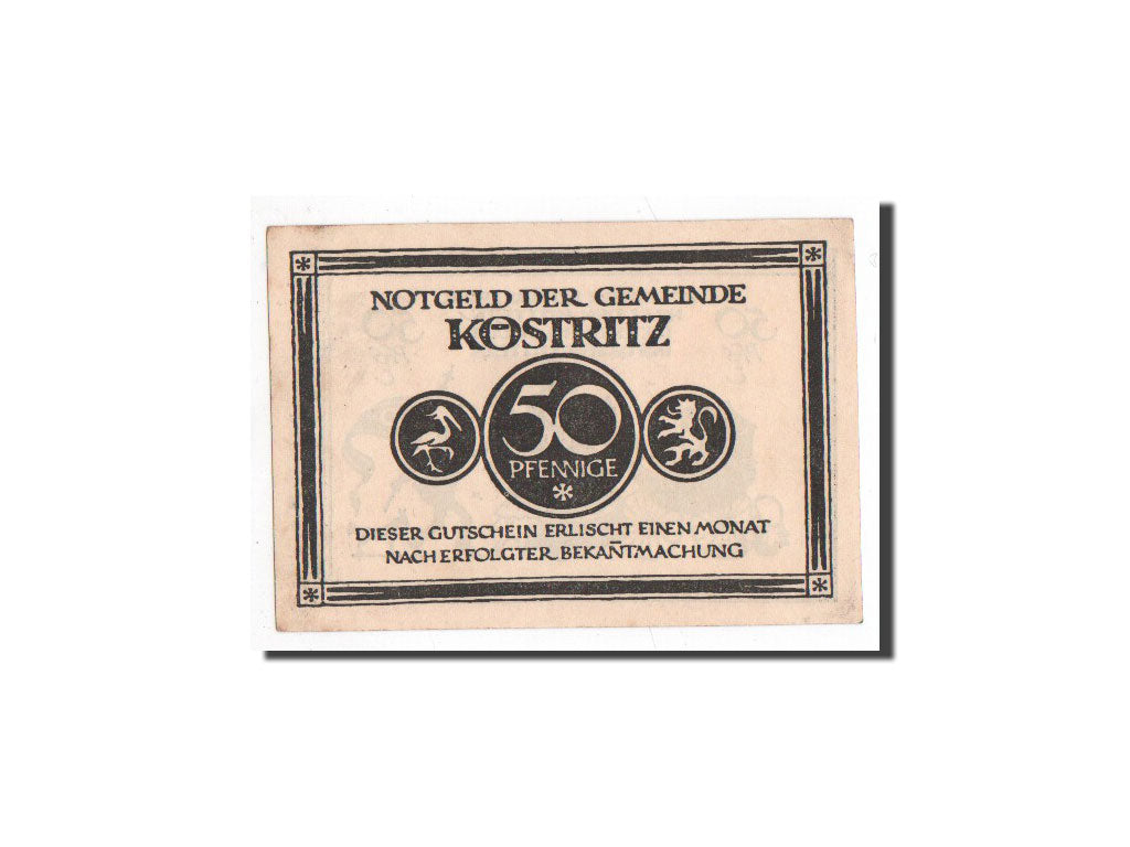 Banknote, Germany, Köstritz, 50 Pfennig, personnage 2, O.D, Undated
