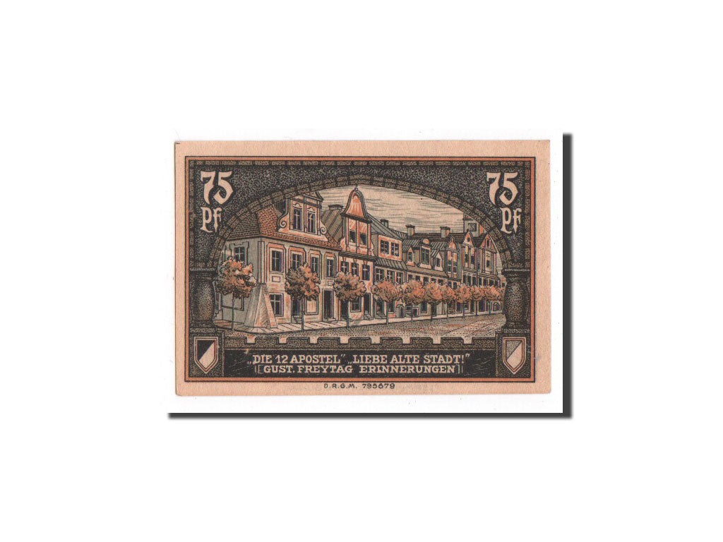 Banknote, Germany, Kreuzburg, 75 Pfennig, Ville, 1921, 1921-10-18, UNC(65-70)