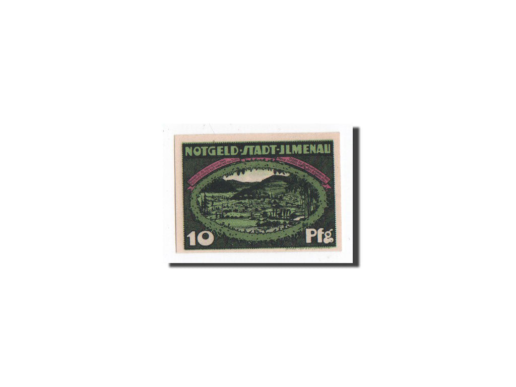 Banknote, Germany, Llmenau, 10 Pfennig, paysage, 1921, 1921-01-01, UNC(65-70)