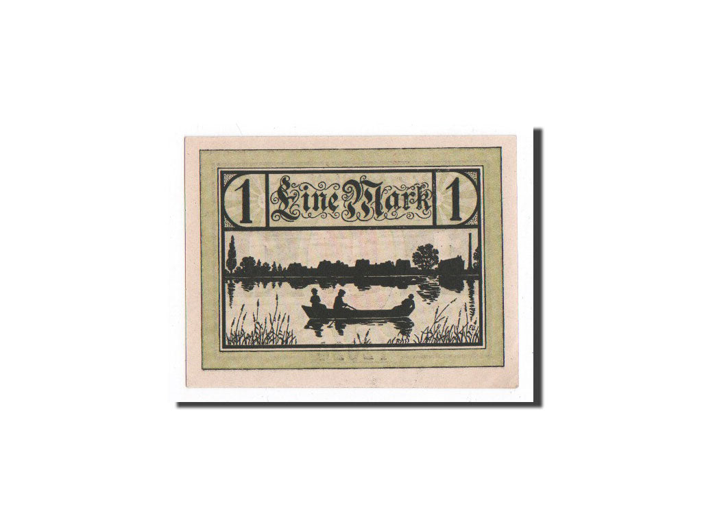 Banknote, Germany, Jessnitz, 1 Mark, paysage, 1921, Undated, UNC(65-70)