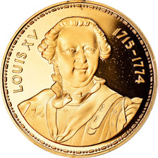 França, Medal, Les rois de France, Louis XV, História, MS(63), Vermeil