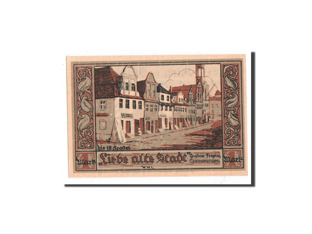 Banknote, Germany, Krakow, 1 Mark, Ville, O.D, Undated, UNC(65-70), Mehl:744.3b