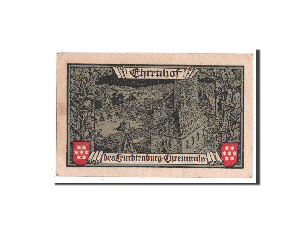 Banknote, Germany, Kahla, 75 Pfennig, château, 1921, 1921-09-15, UNC(65-70)