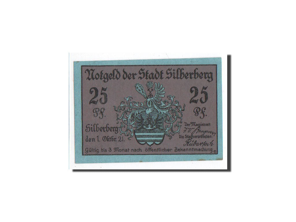 Banknote, Germany, Oschersleben a.Bode Stadt, 25 Pfennig, pièce, 1920