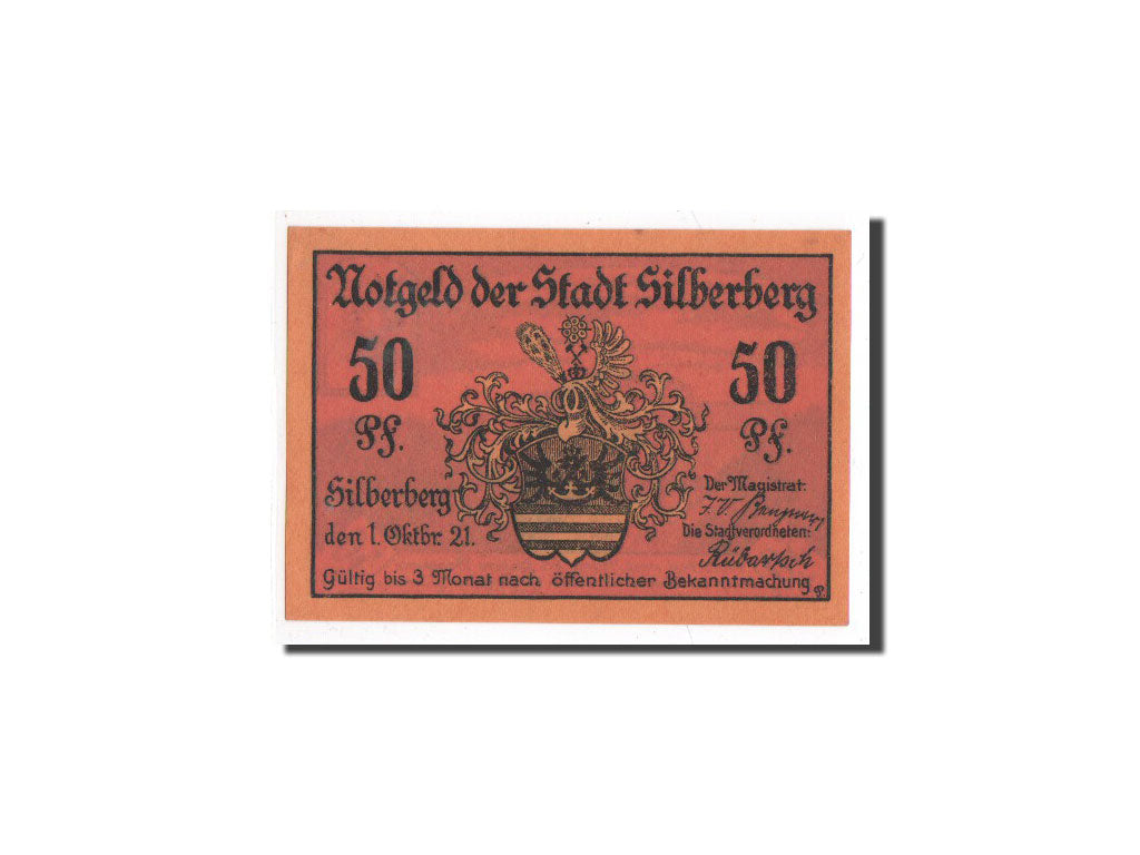 Banknote, Germany, Oschersleben a.Bode Stadt, 50 Pfennig, château, 1920