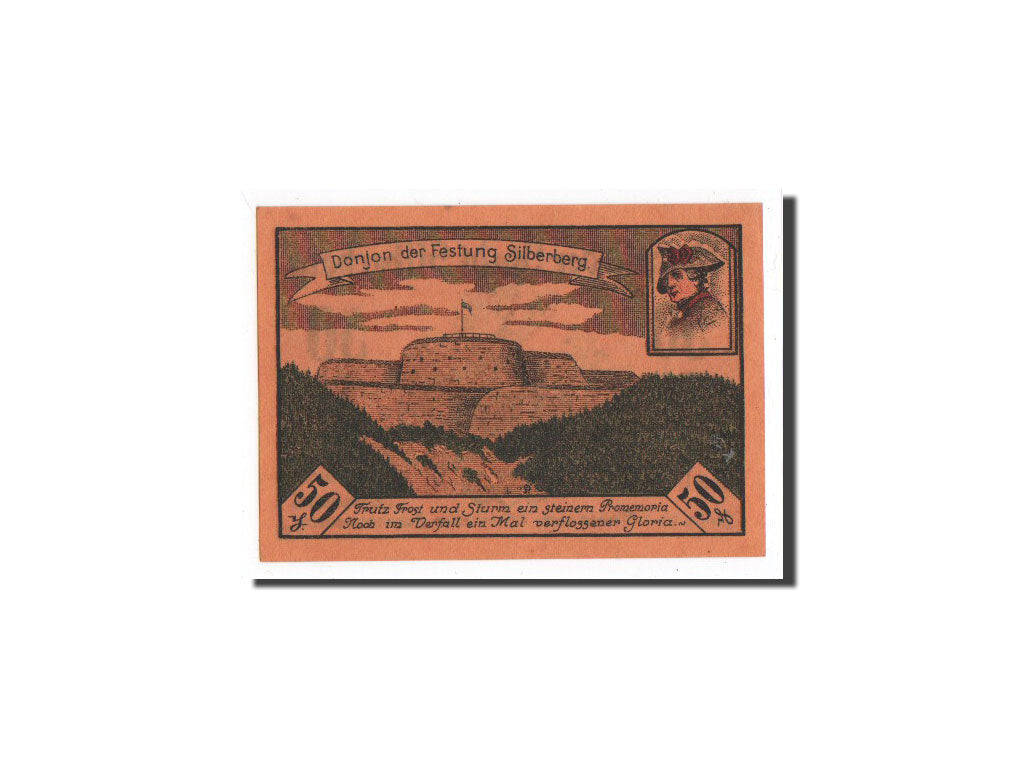 Banknote, Germany, Oschersleben a.Bode Stadt, 50 Pfennig, château, 1920