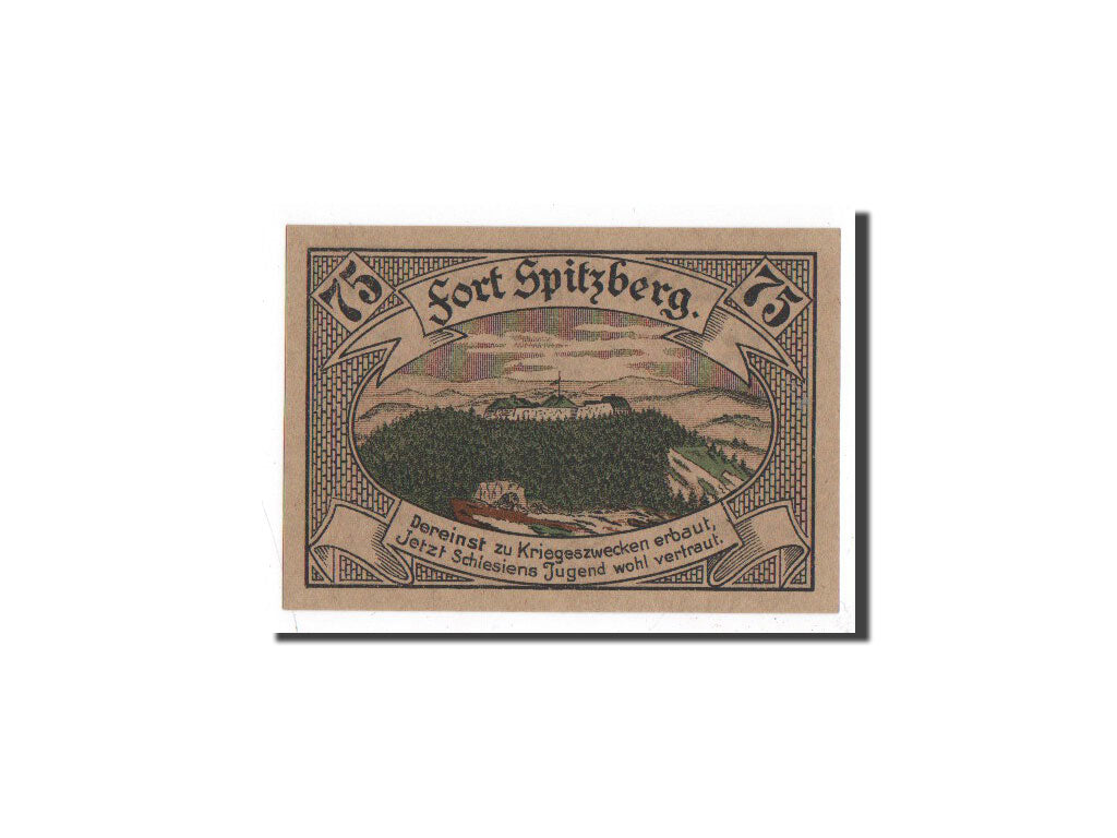 Banknote, Germany, Oschersleben a.Bode Stadt, 75 Pfennig, château, 1920