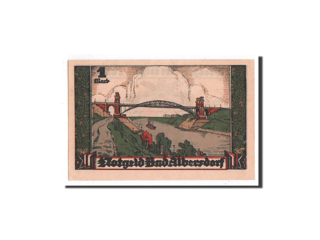 Banknote, Germany, Albersdorf, 1 Mark, paysage, 1922, 1922-01-01, UNC(65-70)
