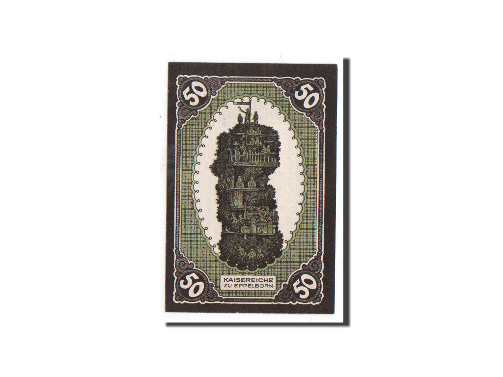 Banknote, Germany, Eppelborn - Dimingen, 50 Pfennig, personnage, 1921