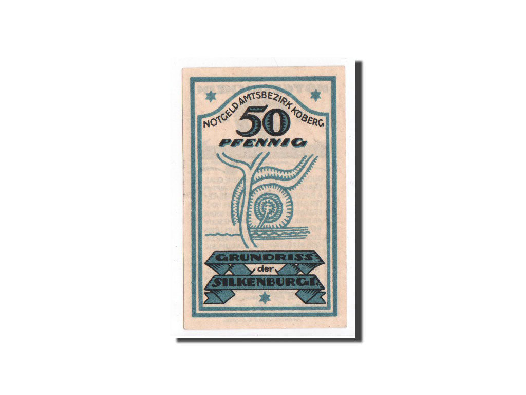 Geldschein, Deutschland, Koberg, 50 Pfennig, Citation, O.D, Undated, UNZ
