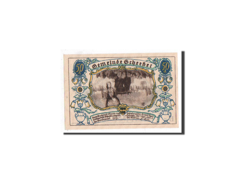 Geldschein, Deutschland, Scheessel, 50 Pfennig, métier, 1921, 1921-01-01, UNZ