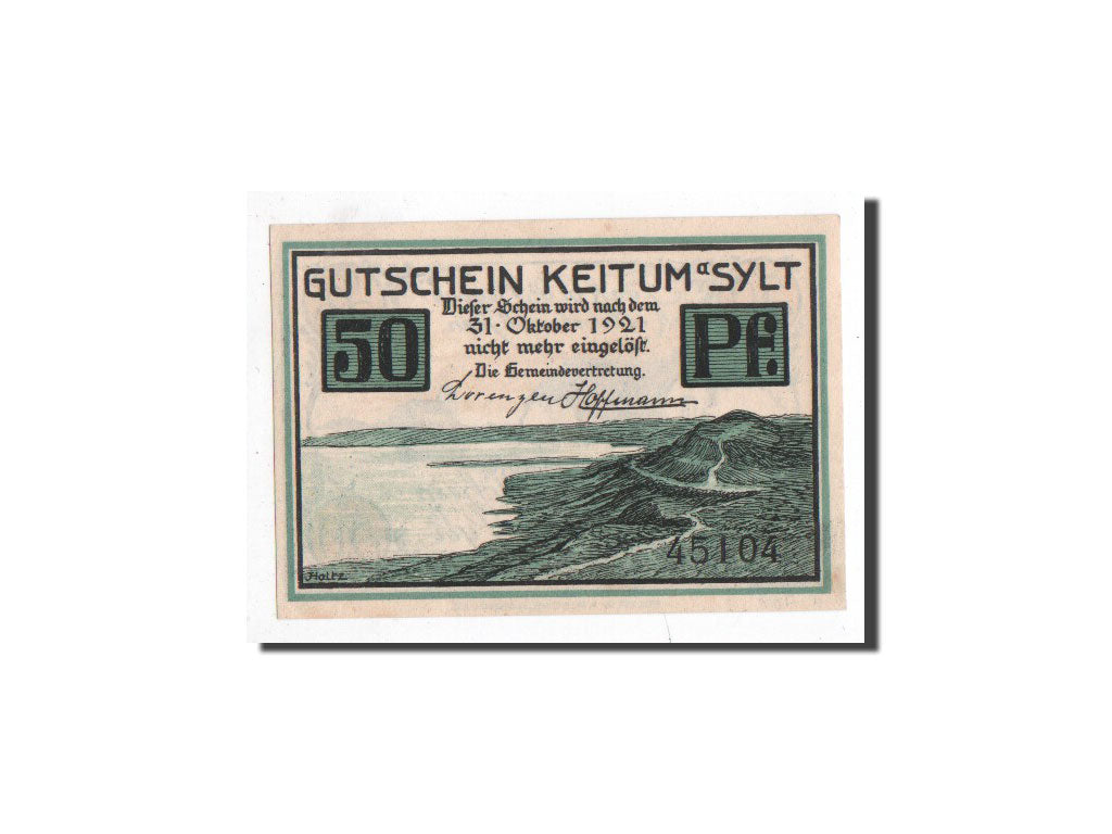 Banknote, Germany, Keitum, 50 Pfennig, paysage, O.D, Undated, UNC(65-70)